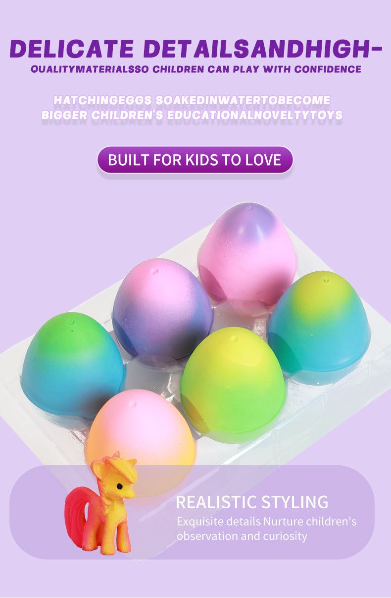 Einhorn bricht Regenbogen-Ei 6-teiliges Set - Zauberbegabtes Geschenk für Jungen und Mädchen ab 3 Jahren | Geburtstag- und Ostergeschenk für Kinder von 3-8 Jahren - Spileo