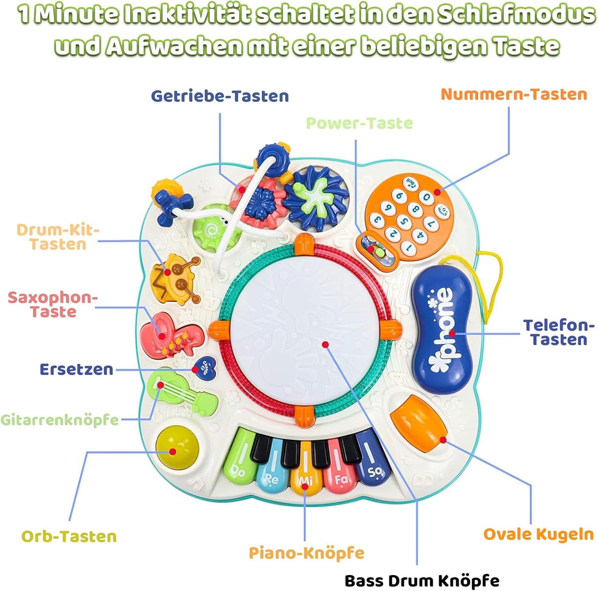 Baby Spieltisch 6 in 1 Spileo