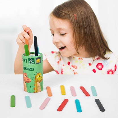 Farben-Zuordnungsspiel aus Holz – Pädagogisches Sortierspiel für Kinder ab 3 Jahren, ideal für Zuhause, Kindergarten, Reisen und Geburtstage