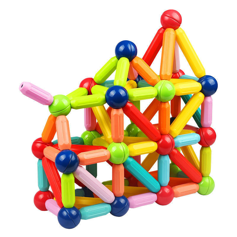 Magnetspielzeug für 3-jährige Jungen und Mädchen, Montessori-Spielzeug für Kleinkinder, Kinder, magnetische Blöcke, zum Selberbauen, Lernspielzeug, Geschenk, Starter-Set - Spileo