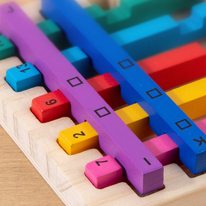 Pädagogisches Holz Regenbogen Stapelspiel - Sensorisches Lernspielzeug für Kinder ab 1 Jahr | Ideal für Zuhause & Kindergarten