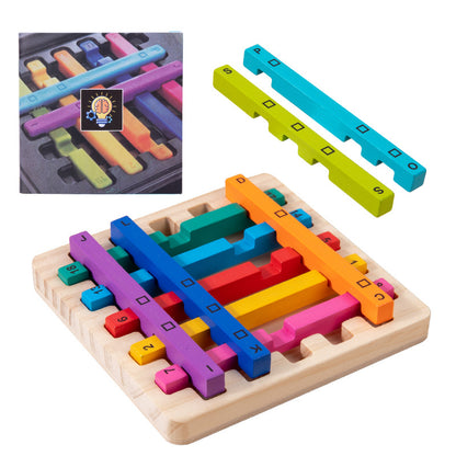 Pädagogisches Holz Regenbogen Stapelspiel - Sensorisches Lernspielzeug für Kinder ab 1 Jahr | Ideal für Zuhause & Kindergarten