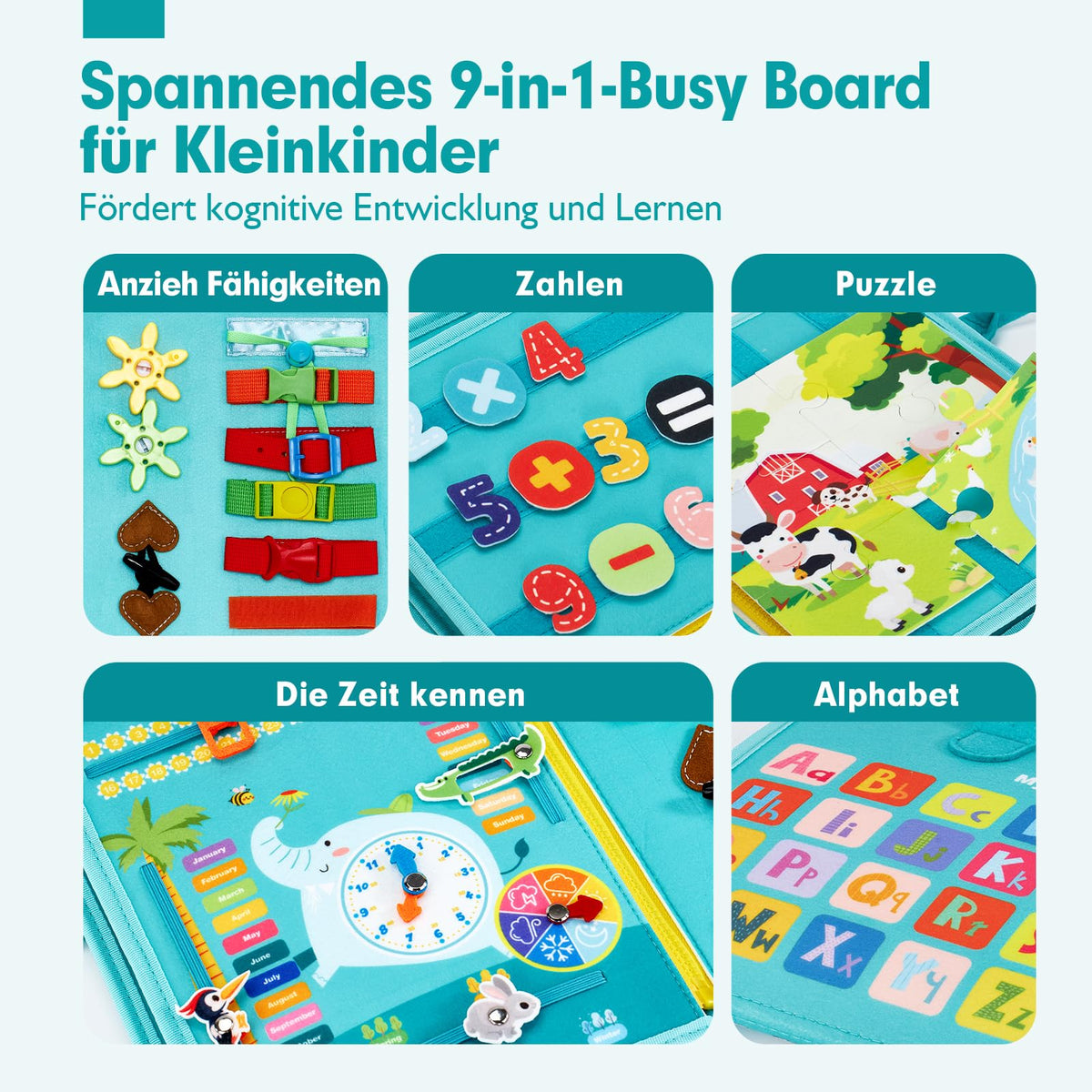 Montessori Spielzeug mit 9-in-1 Aktivitäten Spileo