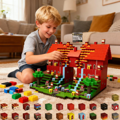 150 Stück Magnetische Bausteine Pixel-Design - Magnetwürfel Set im Mine-World Stil - Kreatives Konstruktionsspielzeug für Kinder ab 3 Jahren - MINT Lernspielzeug Geschenk für Jungen & Mädchen - Spileo